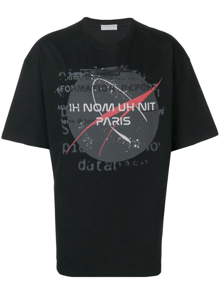 Ih Nom Uh Nit Paris Print T-shirt - Black