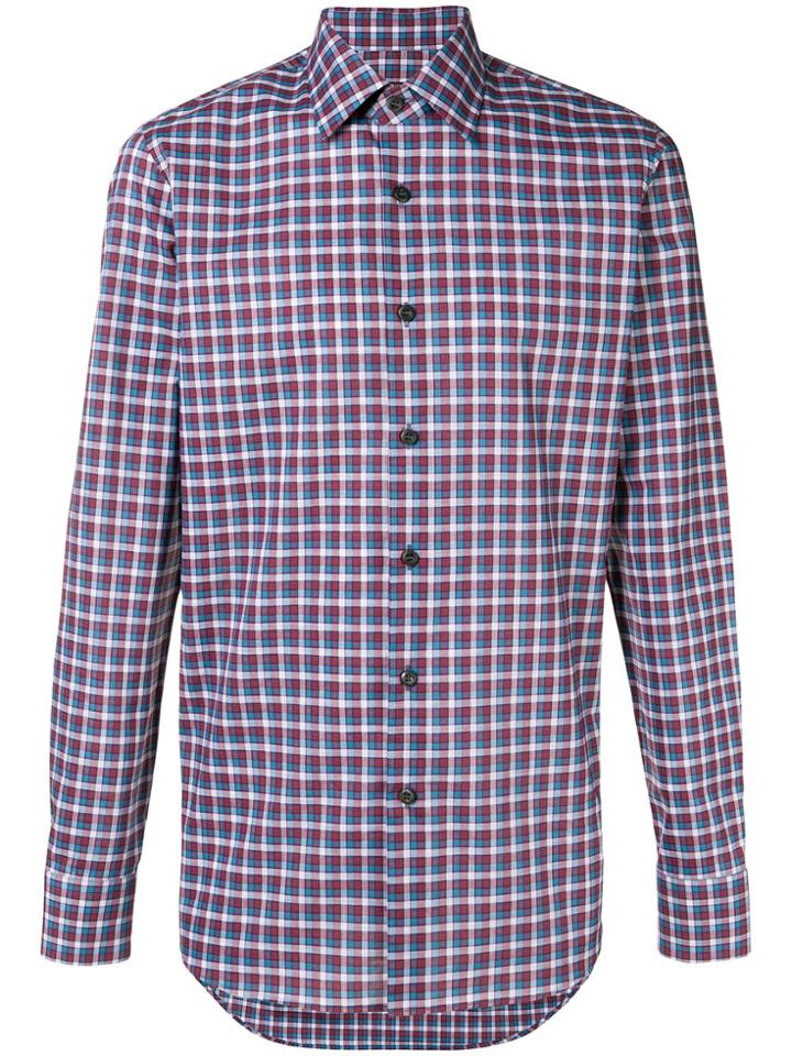 Prada Checked Classic Shirt - Blue