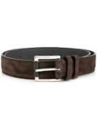 Kiton Textured Style Belt - Brown