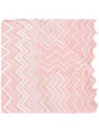 Missoni Zig Zag Pattern Scarf, Women's, Pink/purple, Viscose/polyester