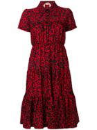 No21 Leopard Print Dress - Red