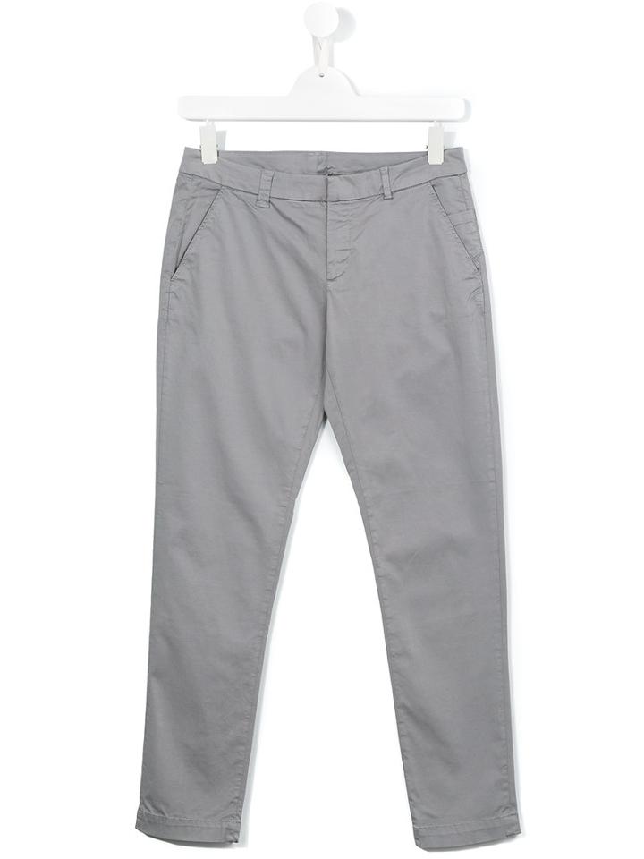 Dondup Kids - Classic Chinos - Kids - Cotton/spandex/elastane - 14 Yrs, Boy's, Grey