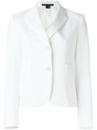 Theory Classic Blazer, Women's, Size: 8, White, Viscose/cotton/spandex/elastane