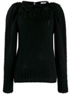 Philosophy Di Lorenzo Serafini Fringed Knit Sweater - Black