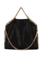 Stella Mccartney - Medium Falabella Fold-over Tote - Women - Polyester/brass - One Size, Black, Polyester/brass