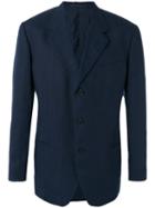 Romeo Gigli Vintage Oversized Shoulder Jacket, Men's, Size: 50, Blue