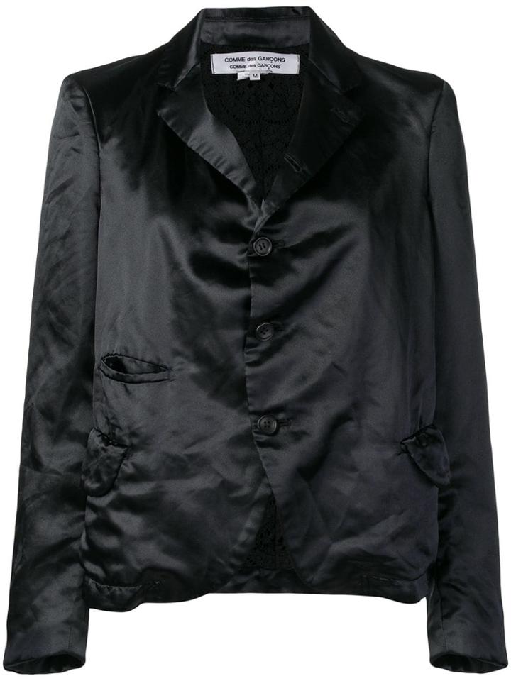 Comme Des Garçons Comme Des Garçons Single Breasted Blazer - Black