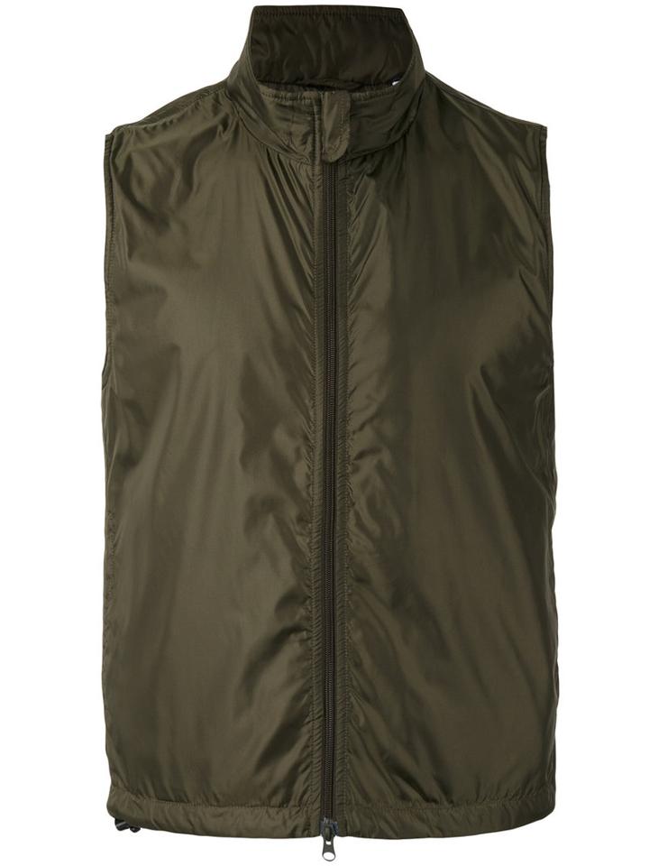 Aspesi - Zipped Waistcoat - Men - Polyamide/polyester - Xl, Green, Polyamide/polyester