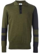 Vivienne Westwood Man Contrast Sleeve Polo Shirt, Men's, Size: Large, Green, Wool
