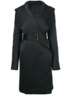 Rick Owens - Trench Coat - Women - Cotton/polyester/cupro/buffalo Bone - 42, Black, Cotton/polyester/cupro/buffalo Bone