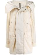 Rick Owens Drkshdw Open Collar Rain Coat - Neutrals