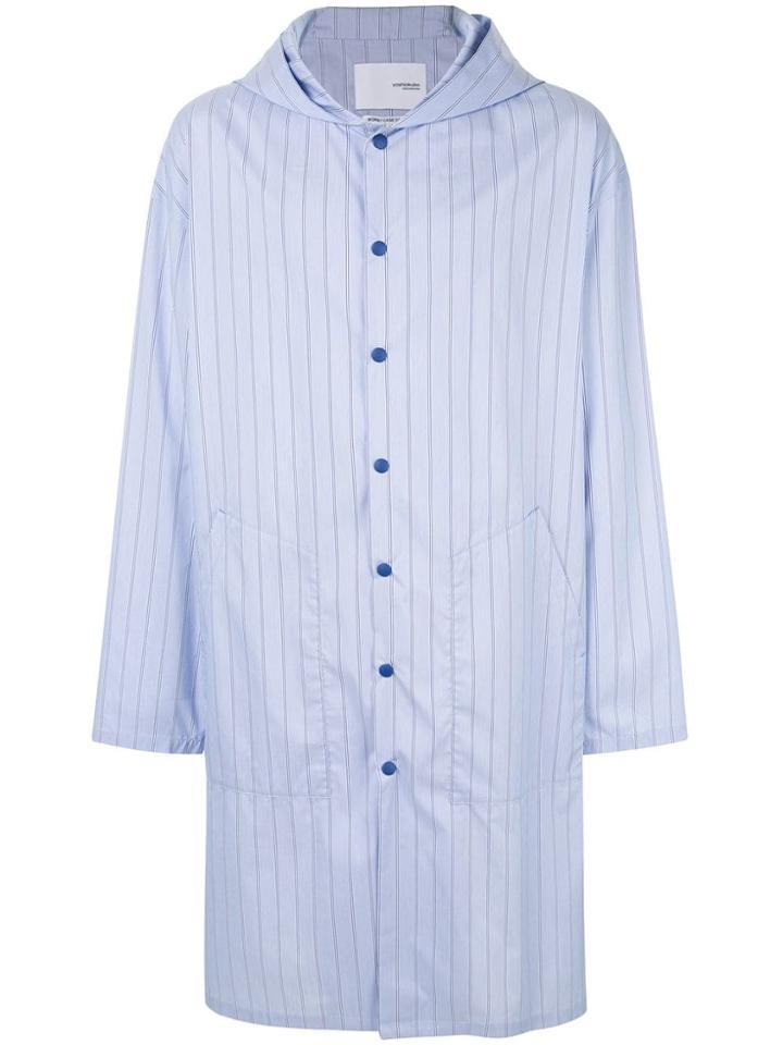 Yoshiokubo Printed Shirt Coat - Blue