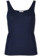 Astraet Ribbed V-neck Vest - Blue
