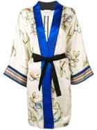 Forte Forte Floral Print Kimono Jacket - Neutrals