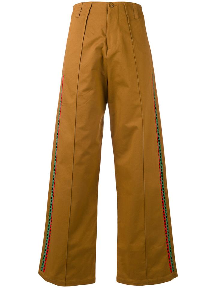 Jour/né - Wide Leg Trousers - Women - Cotton/spandex/elastane - 38, Brown, Cotton/spandex/elastane