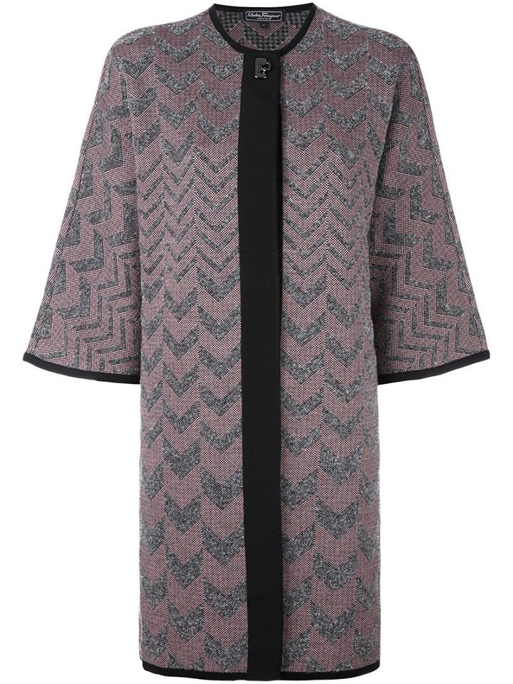 Salvatore Ferragamo Gancio Lock Cardigan, Women's, Size: Small, Polyamide/virgin Wool