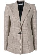 Givenchy Checked Single-breasted Jacket - Brown