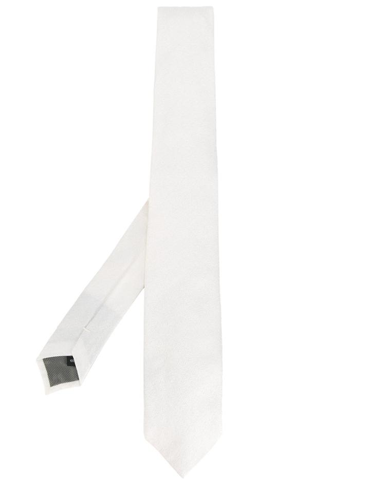 Dell'oglio Classic Paisley Tie - White