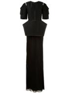 Vera Wang Oversized Tailored Dress - Black