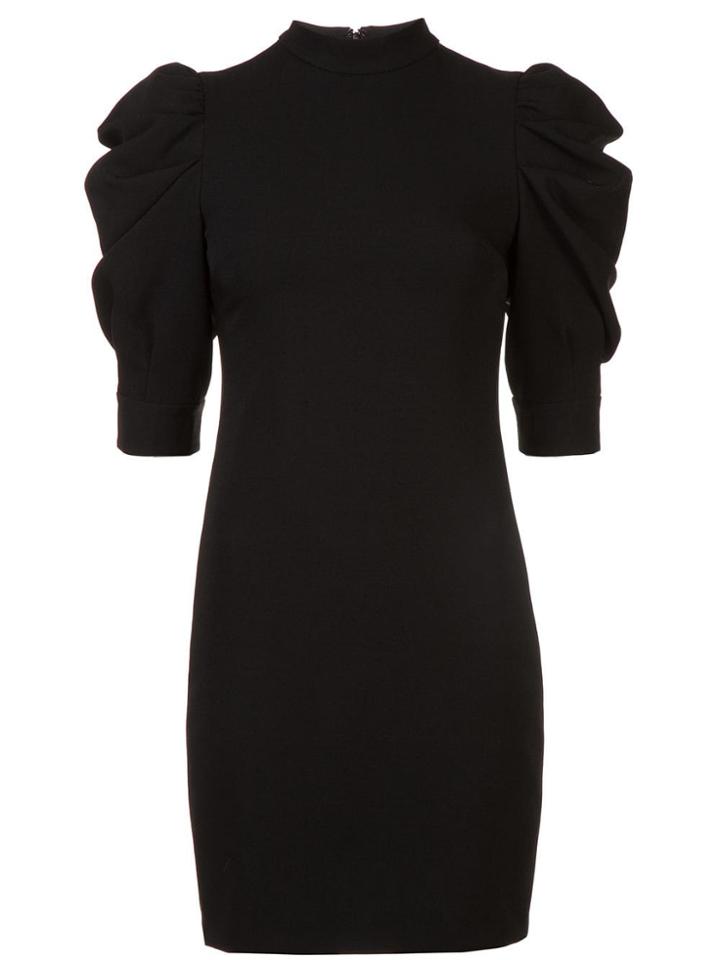 Alice+olivia Puff Sleeve Dress - Black