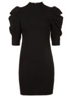 Alice+olivia Puff Sleeve Dress - Black