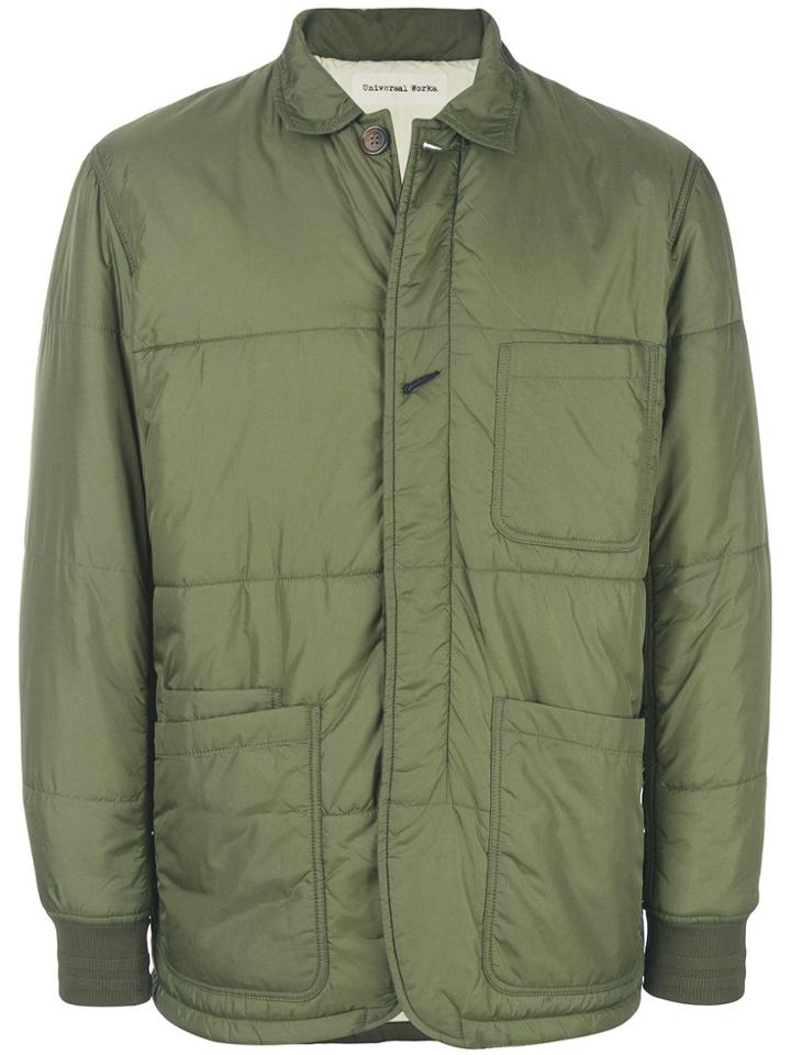 Universal Works Quilted Fitted Jacket - Green