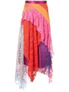 Sies Marjan Multi-panel Ruffle Midi Skirt - Multicolour