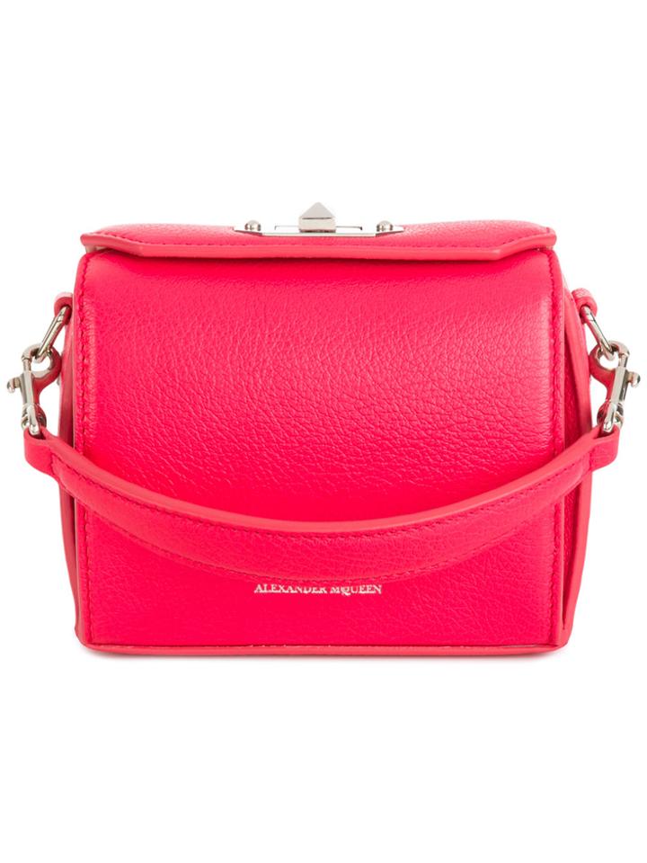 Alexander Mcqueen Mini Box Shoulder Bag - Pink & Purple