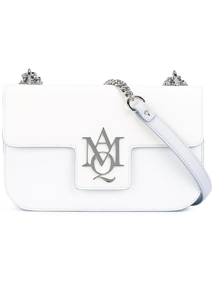 Alexander Mcqueen - Insignia Satchel - Women - Leather - One Size, Women's, White, Leather