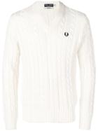 Fred Perry Fred Perry X Art Comes First Jumper - White