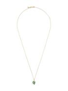 Sydney Evan Palm Pendant Necklace - Gold