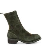 Guidi Zipped Fitted Boots - Green