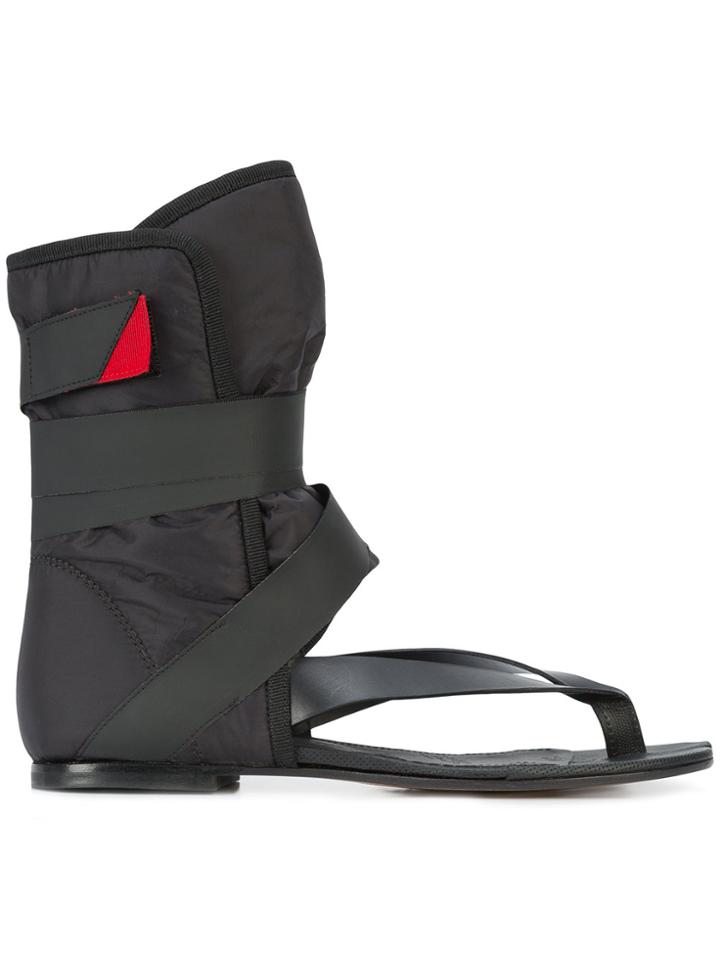 Maison Margiela Tabi Cut-out Sandals - Black