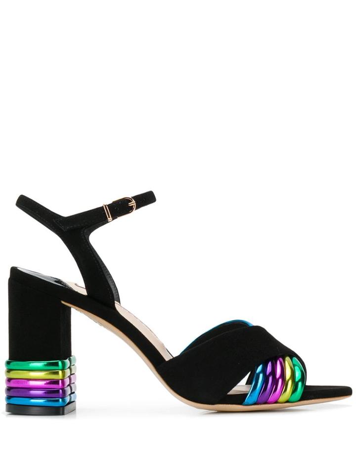 Sophia Webster Multicoloured Open Sandals - Black
