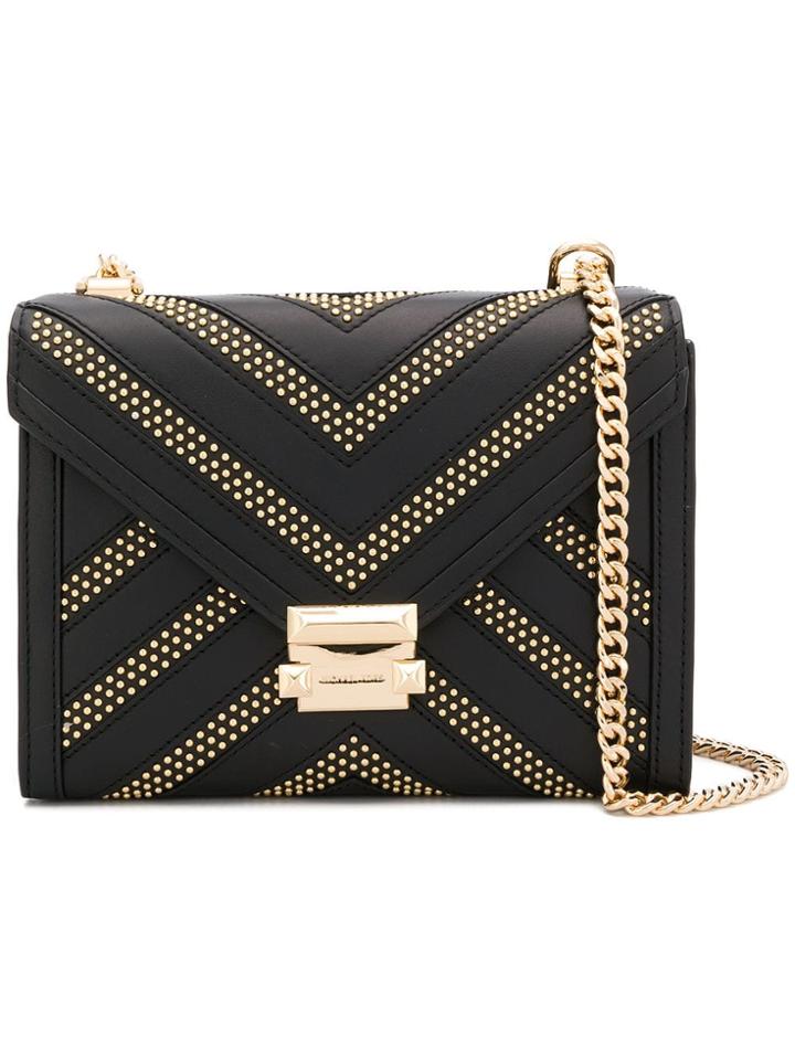 Michael Michael Kors Whitney Cstudded Shoulder Bag - Black
