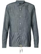Mostly Heard Rarely Seen Drawstring Hem Shirt - Grey