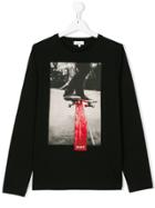 Dkny Kids Teen Skateboard Logo Print Top - Black