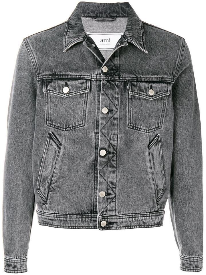 Ami Paris Denim Jacket - Black