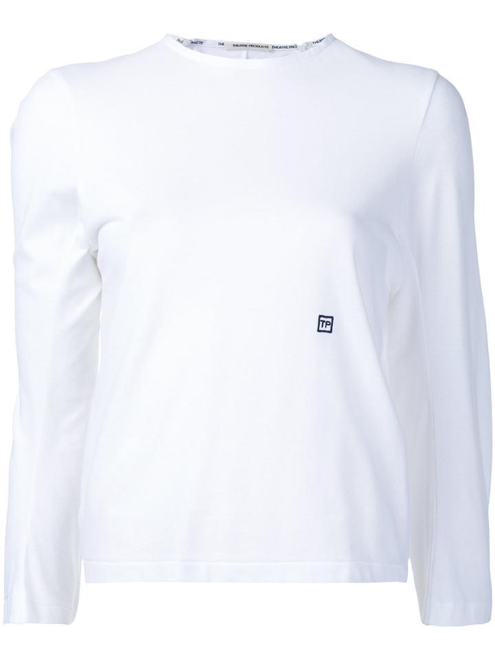 Theatre Products - Round Neck Sweatshirt - Women - Cotton/polyurethane - One Size, White, Cotton/polyurethane