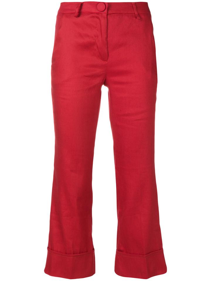 L'autre Chose Flared Cropped Trousers