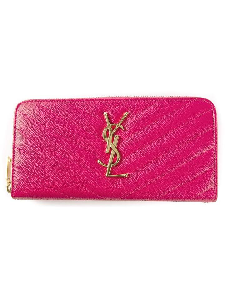 Saint Laurent 'monogram' Zip Around Wallet