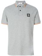 Stone Island Logo Patch Polo Shirt - Grey