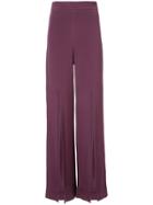 Cushnie Et Ochs Slit Wide-leg Trousers - Pink & Purple