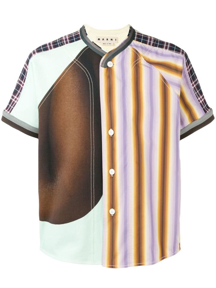 Marni Patchwork Shirt - White
