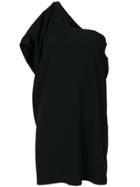 Paule Ka Draped One Shoulder Dress - Black