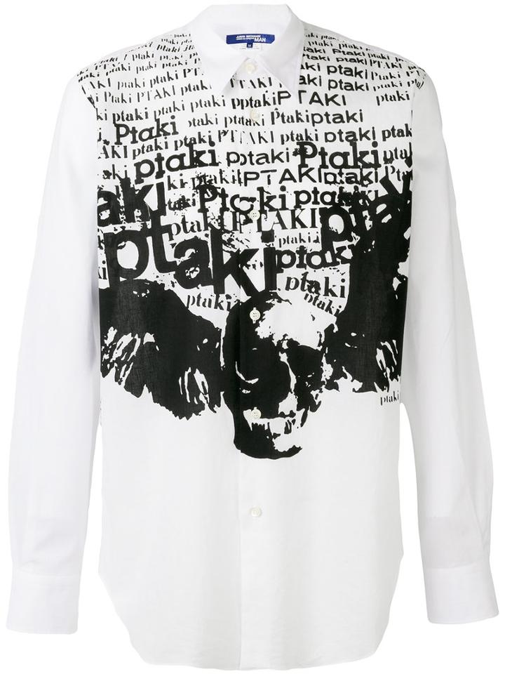 Junya Watanabe Comme Des Garçons Man - Printed Shirt - Men - Cotton/linen/flax - L, White, Cotton/linen/flax