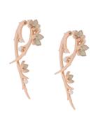 Shaun Leane Cherry Blossom Diamond Hook Earrings - Gold