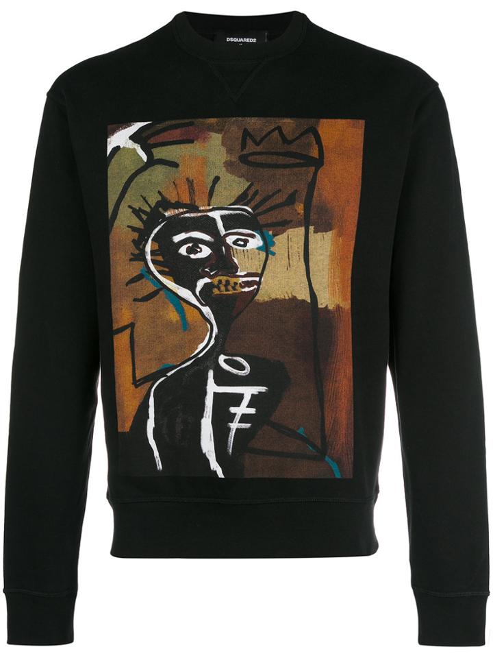 Dsquared2 Printed Sweatshirt - Black