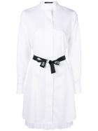 Karl Lagerfeld Poplin Shirt Dress - White