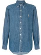 Ralph Lauren Button-down Denim Shirt - Blue